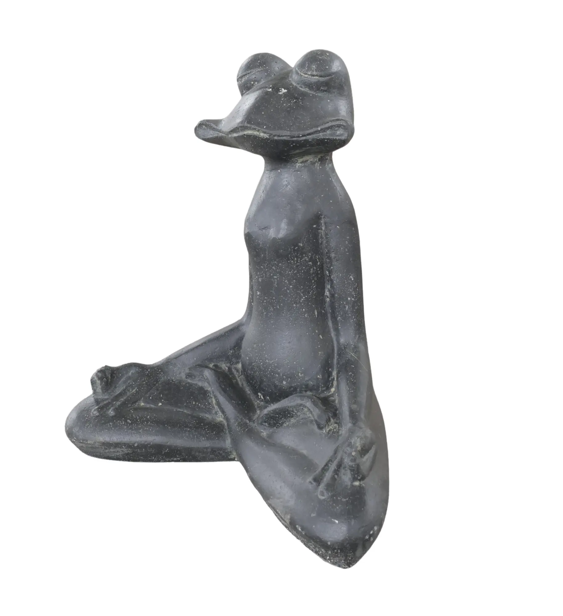  Product image 3 of the product “meditation frog, 53 cm high, antique finish ”